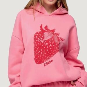 Edikted Strawberry Babe Hoodie
